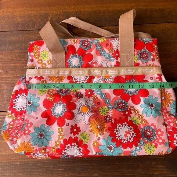 LeSportSac x Tokidoki Colorful Floral Tote Bag Purse Top Handle Weekender RARE - Picture 12 of 14